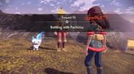 One of the Security Corps has a partner Pachirisu with him (Image via Game Freak)